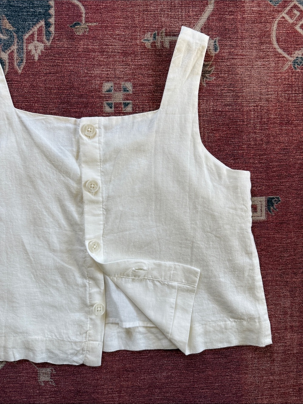 GAP Button-Back Cropped Tank Top Size Small NWT - Picture 4 of 12